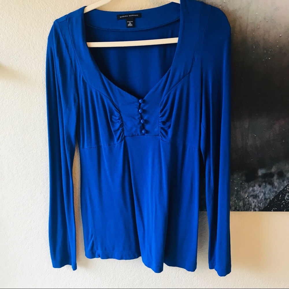 Banana Republic portrait neck top